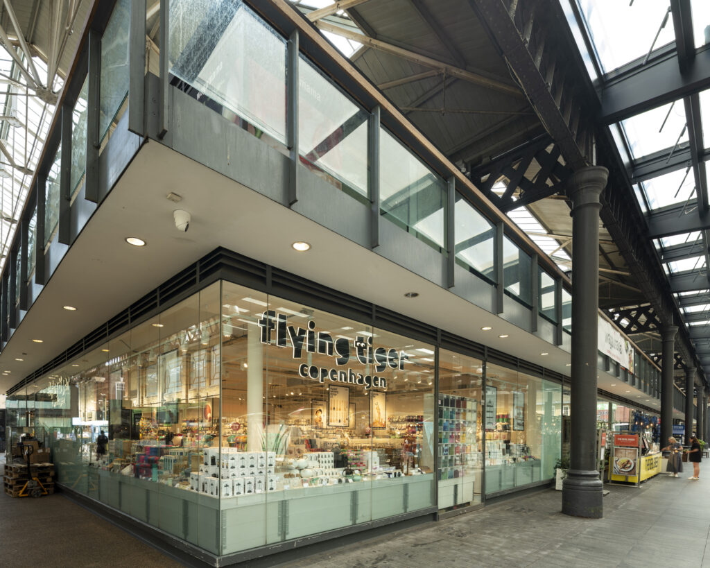 Old Spitalfields Market Interior Showcasing Retail and Commercial Space