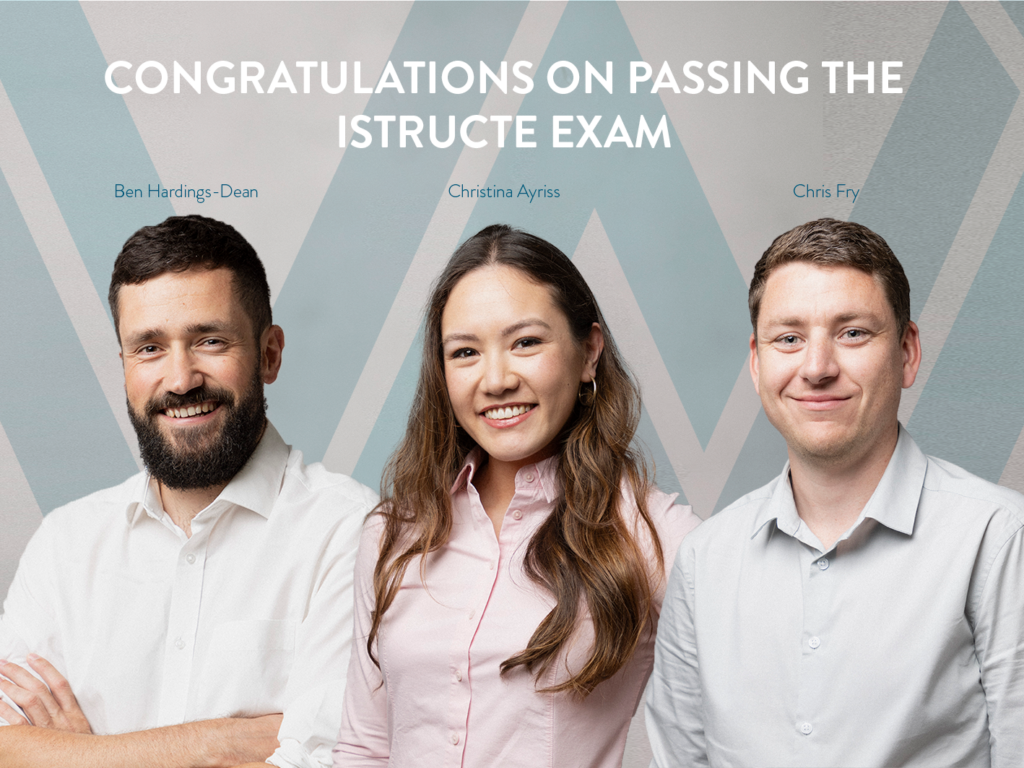 Celebrating Success: Congratulations to Christina Ayriss, Chris Fry, and Ben Hardings-Dean on Passing their IStructE exam
